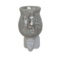 Sense Aroma Silver Crackle Tulip Mosaic Plug In Wax Melt Warmer Extra Image 1 Preview